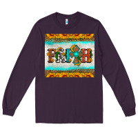 Plum faith cross and sunflower tumbler Long Sleeve Tee - HRA Design Shop