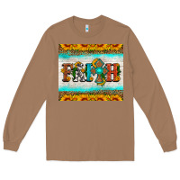 Toasted Coconut faith cross and sunflower tumbler Long Sleeve Tee - HRA Design Shop