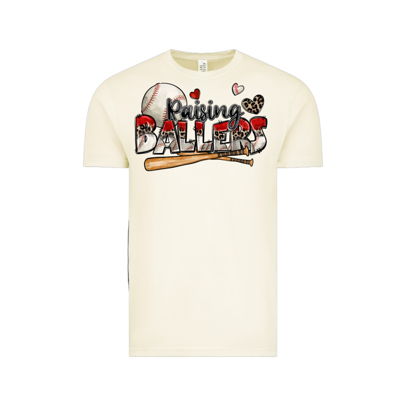 Raising Ballers Baseball Vintage Tee by Zillion Design Studio | Teevron