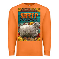 Carrot Western Sheep Happens Sunflowers Premium Sweatshirt - LillyAllenDesigns