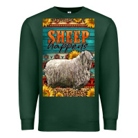 Sports Green Western Sheep Happens Sunflowers Premium Sweatshirt - LillyAllenDesigns