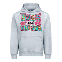 Heather Grey hugs and kisses Urban Hoodie - LillyAllenDesigns