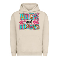 Pigment French Oak hugs and kisses Urban Hoodie - LillyAllenDesigns