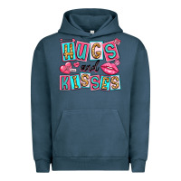 Pigment Midnight Navy hugs and kisses Urban Hoodie - LillyAllenDesigns
