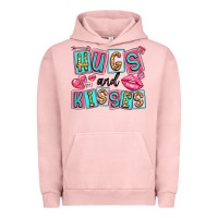 Pigment Salmon hugs and kisses Urban Hoodie - LillyAllenDesigns