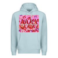 Blue Mist love gnomies with gift boxes Premium Hoodie - NancyCooperArtShop