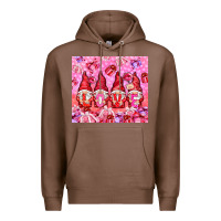 Chestnut love gnomies with gift boxes Premium Hoodie - NancyCooperArtShop