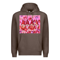 Coffee love gnomies with gift boxes Premium Hoodie - NancyCooperArtShop