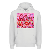 Dove Grey love gnomies with gift boxes Premium Hoodie - NancyCooperArtShop