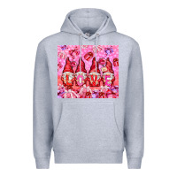 Heather Grey love gnomies with gift boxes Premium Hoodie - NancyCooperArtShop