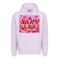 Lilac love gnomies with gift boxes Premium Hoodie - NancyCooperArtShop