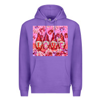 Purple love gnomies with gift boxes Premium Hoodie - NancyCooperArtShop
