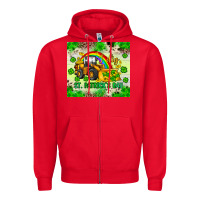 Red i dig st patrick s day Zipper Hoodie - JahusDesignShop