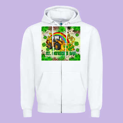 I Dig St Patrick S Day Zipper Hoodie Designed By Jahusdesignshop