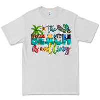Dove Grey the beach is calling Premium Tee - Artiststas