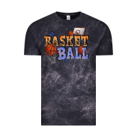 Cloud Black basketball Vintage Tee - texasbilliewilder
