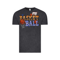 Vintage Black basketball Vintage Tee - texasbilliewilder