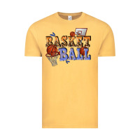 Vintage Mustard basketball Vintage Tee - texasbilliewilder