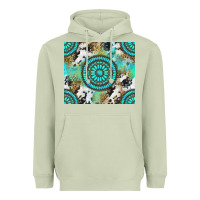 Matcha gemstone leopard cowhide Heavyweight Hoodie - NancyCooperArtShop