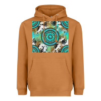 Meerkat gemstone leopard cowhide Heavyweight Hoodie - NancyCooperArtShop