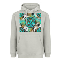 Moon Dust gemstone leopard cowhide Heavyweight Hoodie - NancyCooperArtShop