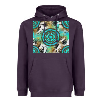 Plum gemstone leopard cowhide Heavyweight Hoodie - NancyCooperArtShop