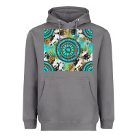 Storm gemstone leopard cowhide Heavyweight Hoodie - NancyCooperArtShop