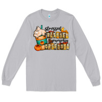 Moon Dust stressed blessed pumpkin obsessed Long Sleeve Tee - CowhideDigitalArt