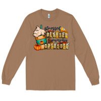 Toasted Coconut stressed blessed pumpkin obsessed Long Sleeve Tee - CowhideDigitalArt
