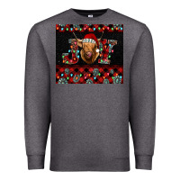 Charcoal Heather highland cow joy Christmas Premium Sweatshirt - BarkalooDesign