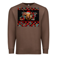 Chestnut highland cow joy Christmas Premium Sweatshirt - BarkalooDesign