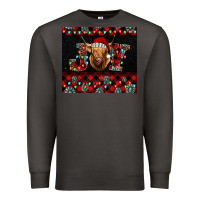 Smoke highland cow joy Christmas Premium Sweatshirt - BarkalooDesign