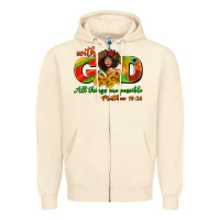 Sandshell with god all things are possible juneteenth Zipper Hoodie - AdoDesignShop