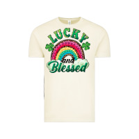 Vintage Arctic Lucky and blessed rainbow Vintage Tee - RanaPortraitStore