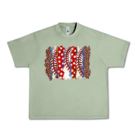 Oil Green baseball brushstroke Urban Heavy Tee - Zillion Design Studio