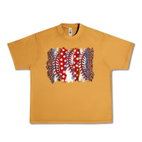 Peanut Butter baseball brushstroke Urban Heavy Tee - Zillion Design Studio