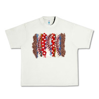 Pistachio baseball brushstroke Urban Heavy Tee - Zillion Design Studio