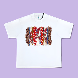 Baseball Brushstroke Urban Heavy Tee Designed By Zillion Design Studio