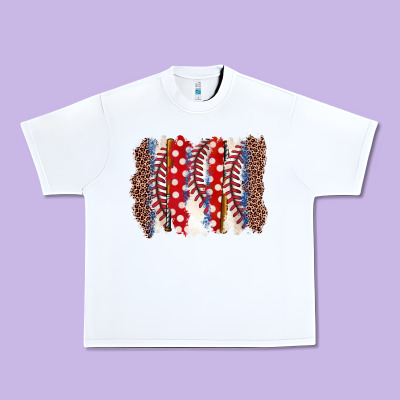 Baseball Brushstroke Urban Heavy Tee Designed By Zillion Design Studio