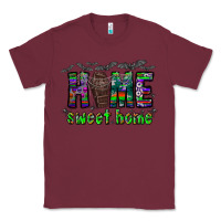 Burgundy home sweet home Classic Tee - CowhideDigitalArt
