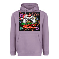Lavender gamer merry christmas Heavyweight Hoodie - NancyCooperArtShop