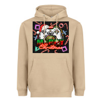Mushroom gamer merry christmas Heavyweight Hoodie - NancyCooperArtShop