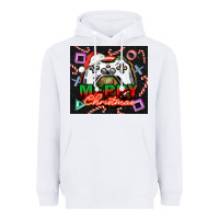 White gamer merry christmas Heavyweight Hoodie - NancyCooperArtShop