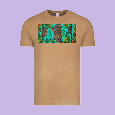 Koala License Plate Vintage Tee Designed By Barkaloodesign