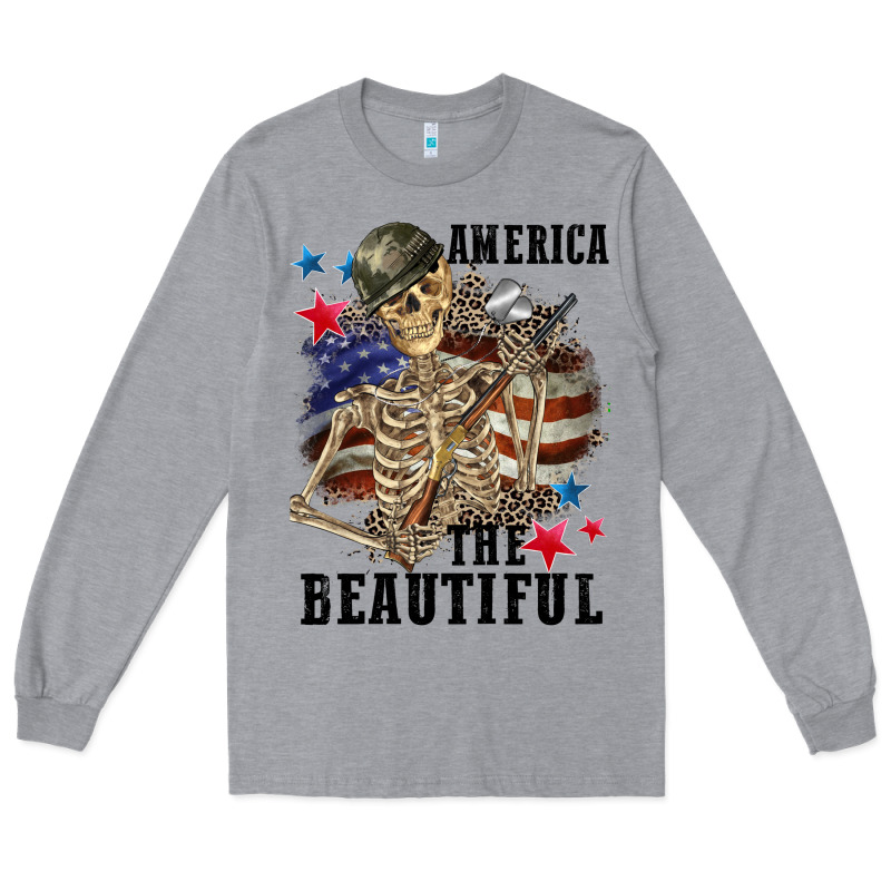 America The Beautiful 4th Of July Long Sleeve Tee by CowGirlArtShop | Teevron