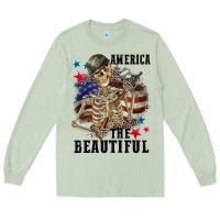 Matcha America the beautiful 4th of july Long Sleeve Tee - CowGirlArtShop