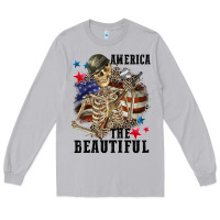 Moon Dust America the beautiful 4th of july Long Sleeve Tee - CowGirlArtShop