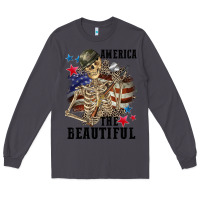 Smoke America the beautiful 4th of july Long Sleeve Tee - CowGirlArtShop