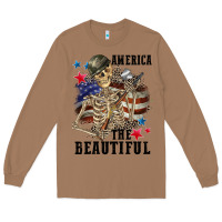 Toasted Coconut America the beautiful 4th of july Long Sleeve Tee - CowGirlArtShop