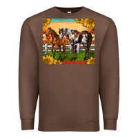 Chestnut Western Ranch Horses Premium Sweatshirt - LillyAllenDesigns